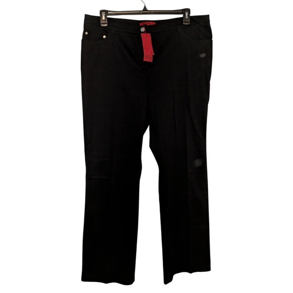 Gianfranco Ferre Womens Black Bootcut Trousers Size 14 NWT - Picture 1 of 13